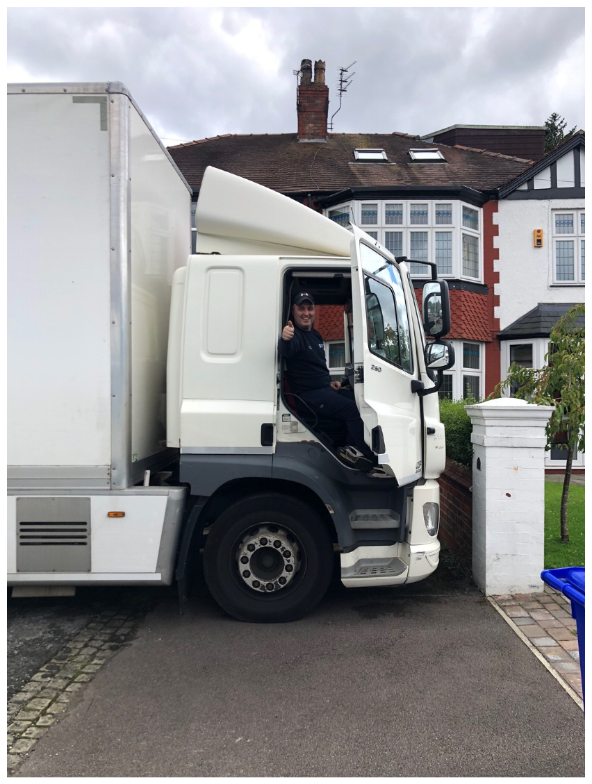 Furniture being moved safely