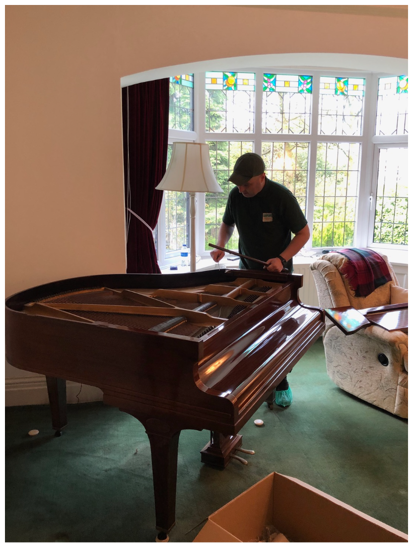 Upright piano moving